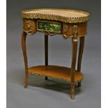 A French Louis XIV style kidney shaped side table,