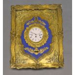 A French eight day wall clock, late 19th/early 20th century,
