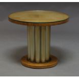 An Art Deco "Ajax Products" circular table,