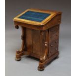 A Victorian rosewood davenport,