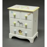 A Dragons of Walton Street 'On Safari' children's white painted bedroom chest,