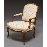 Amendment: Please note, this lot includes a pair A French Louis XV style armchair, 20th century,