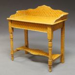 A French grained and painted wood wash stand, late 19th century,
