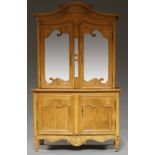 A French pine cabinet on stand, early 20th century,