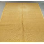 A modern Sisal carpet with leather edge,