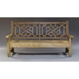 A Julien Chichester garden bench, of recent manufacture,