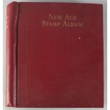 A New Age stamp album, 20th century, containing stamps from Aden,