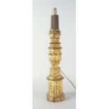 A gilt cast iron architectural column, 19th century,