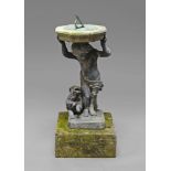 A lead and Portland stone sundial, early 20th century,