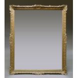 A French giltwood and gesso picture frame,
