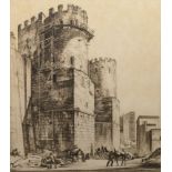 Geoffrey Heath Wedgewood RE, British 1900-1977- ''Porta Appia, Rome''; etching, titled, signed,