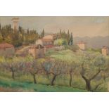 Rose Jebb, British exh.1927-1929- ''Il Trebbio Italy''; watercolour, signed, titled on the reverse