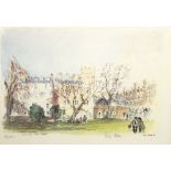 Sir Hugh Casson CH KCVO PRA RD, British 1910-1999- "Fellows garden, University College,