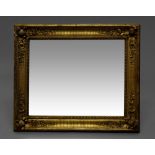 A rectangular gilt wood and gesso rectangular frame, late 19th/early 20th century,