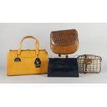 A collection of thirty various handbags, to include a tan leather shoulder bag by Kurt Geiger,