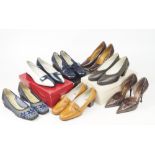 A collection of 25 pairs ladies unworn designer shoes, to include Bruno Magli, Jaeger,