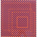 Victor Vasarely, Hungarian/French 1906-1997- ''Yvaral'' 1969, screenprint in colours, signed lower