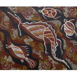 Attributed to Dennis Fisher, Australian Aboriginal School, late 20th/early 21st century- Untitled;