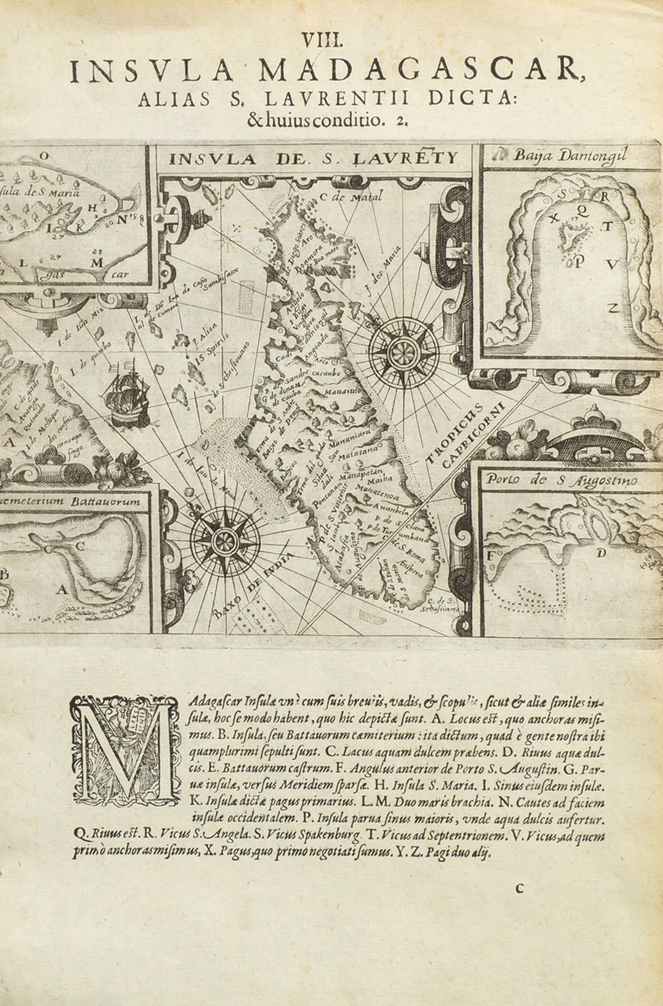 Theodore de Bry, Flemish 1528-1598- ''Insula Madagascar'', plate VIII, ''Quo Ritu Incolae'', plate