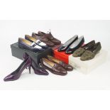 A collection of 27 pair ladies shoes and boots, most unworn, Bruno Magli, Charles Jourdin and