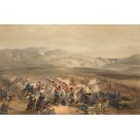 William Simpson RI, British 1823-1899- ''Charge of the Heavy Cavalry Brigade'', from Colnaghi's