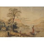 C Werdler, British mid 19th century- Loch Leven from Ballahnish Ferry, Argylshire; watercolour,