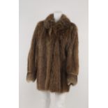 A double breasted mink coat, by RC Winterson Ltd., size not stated, together with two further fur