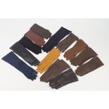 An extensive collection of unworn ladies leather, kid and fabric gloves. (a lot)