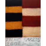 After Sean Scully RA, Irish b.1945, a poster for Roland Garros 2001; offset lithograph printed in