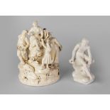 An Italian porcelain model of the seated Mercury, possibly 18th century,