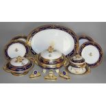 A Minton's porcelain part dinner service for Thomas Goode and Company,