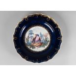 A Chelsea porcelain plate, 18th century,