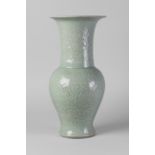 A Chinese celadon yenyen vase, 18th/19th century,