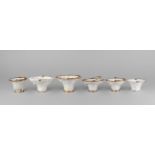 Six Chinese blanc de chine libation cups, 17th-19th century,