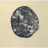 Geoff Diego Litherland, Mexican b.1979; ''Soul Chart''; woodcut on hand cut Fabroamp paper, signed