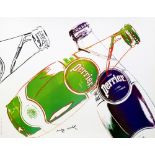 Andy Warhol, American 1928-1987- ''Perrier (White)'', 1983; offset lithograph printed in colours,