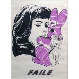 Faile, American (active since 1999)- ''Bunny Girl'' publ. by Pictures on Walls, 2004; screenprint in