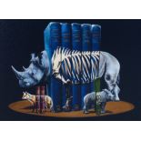 Jacub Gagnon, Canadian b.1987- ''Spineless''; giclée on canvas, signed and numbered 15/21 in black
