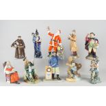 A collection of Royal Doulton figures to comprise The Wizard HN2877, Robin Hood HN2733,