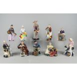 A collection of Royal Doulton figures to comprise The Doctor HN2858, Flora HN2349, The Lobsterman