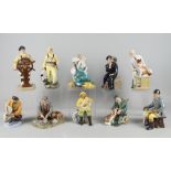A collection of Royal Doulton Figures to comprise Thanks Doc HN2731, Bon Appetit HN2444, St George