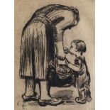 Käthe Kollwitz, German, 1867-1945- "Stehende mutter,