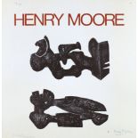 Henry Moore OM CH FBA, British 1898-1986- "Two Black Forms - Metal Figures" [Cramer 307],