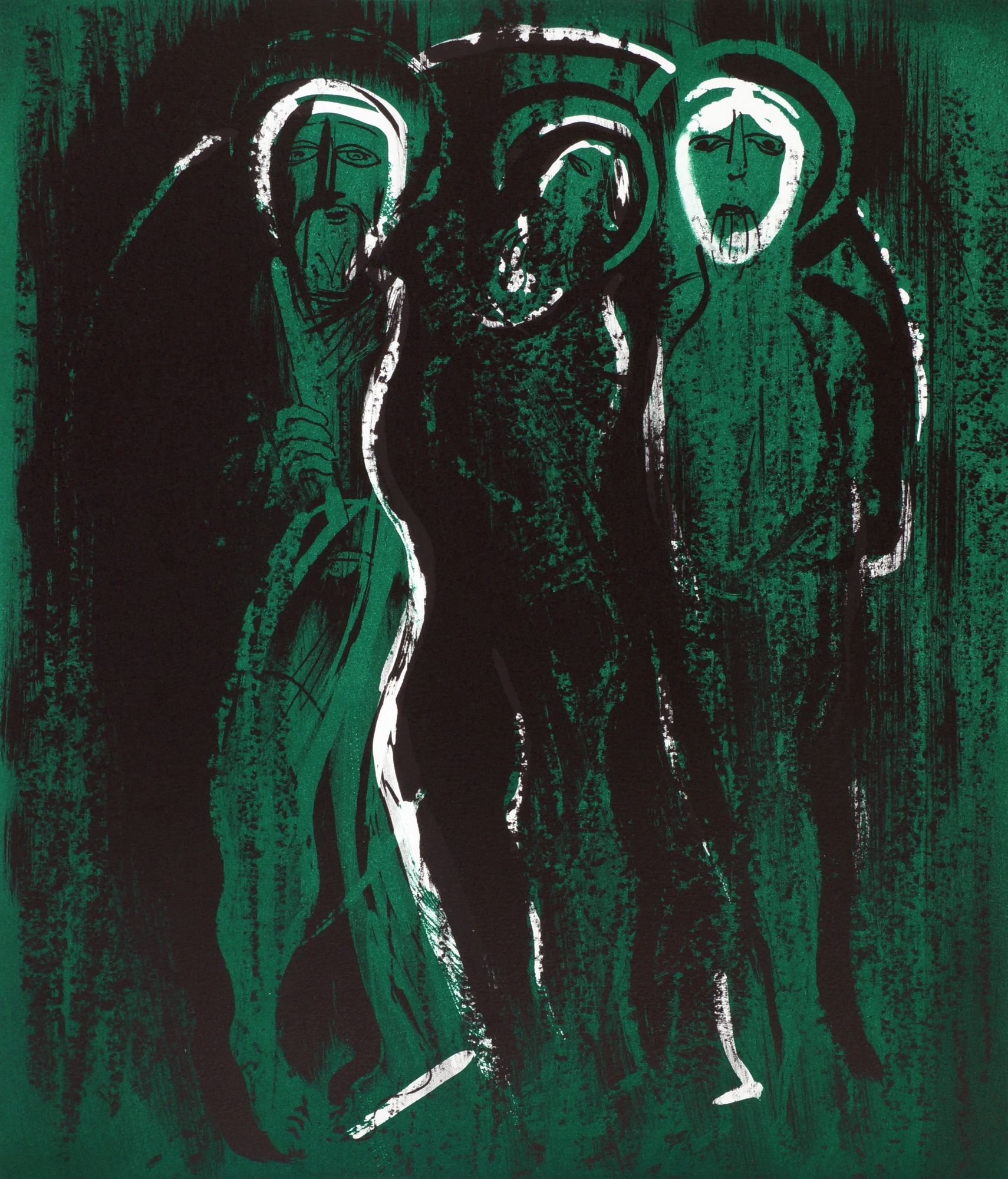 John Piper CH, British 1903-1992- "Saints", 1975; lithograph printed in colours,