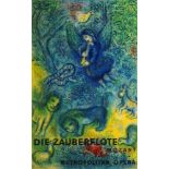 Marc Chagall, Russian/French 1887-1985- "Die Zauberflöte"; lithograph/poster printed in colours,