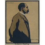 Sir William Nicholson, British 1872-1949- "Rudyard Kipling",