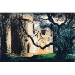 John Piper CH, British 1903-1992- "Clytha Castle" 1976; lithograph printed in colours,