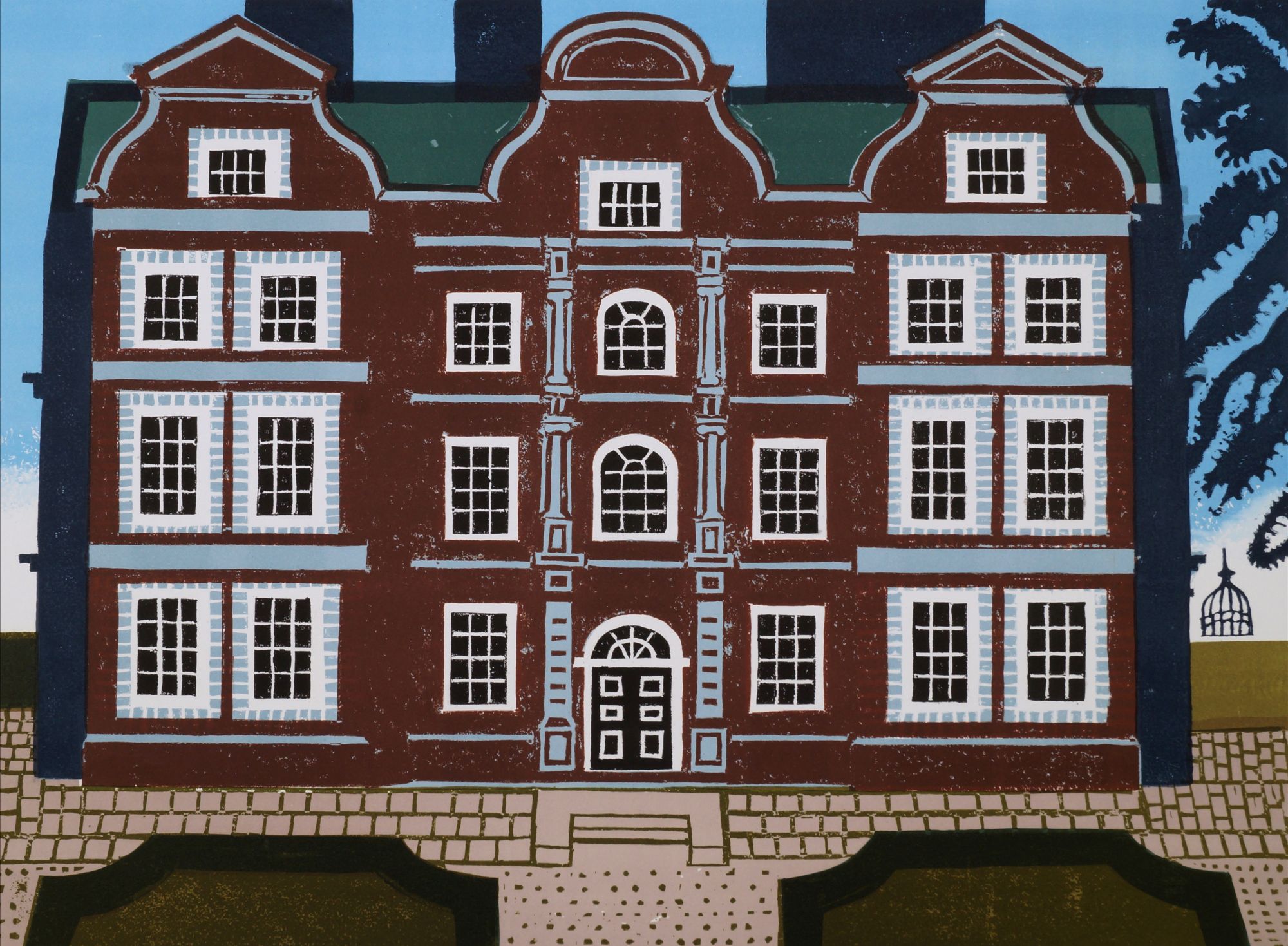 Edward Bawden CBE RA, British 1903-1989- "Kew Palace" 1983; lithograph printed in colours,