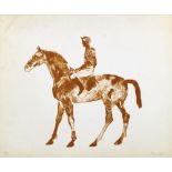 Dame Elisabeth Frink CH RA, British 1930-1993- "Horse and Jockey" 1974; lithograph,