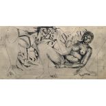 Ernst Neizvestny, Russian/American 1925-2016 Reclining woman, 1971; etching, signed,